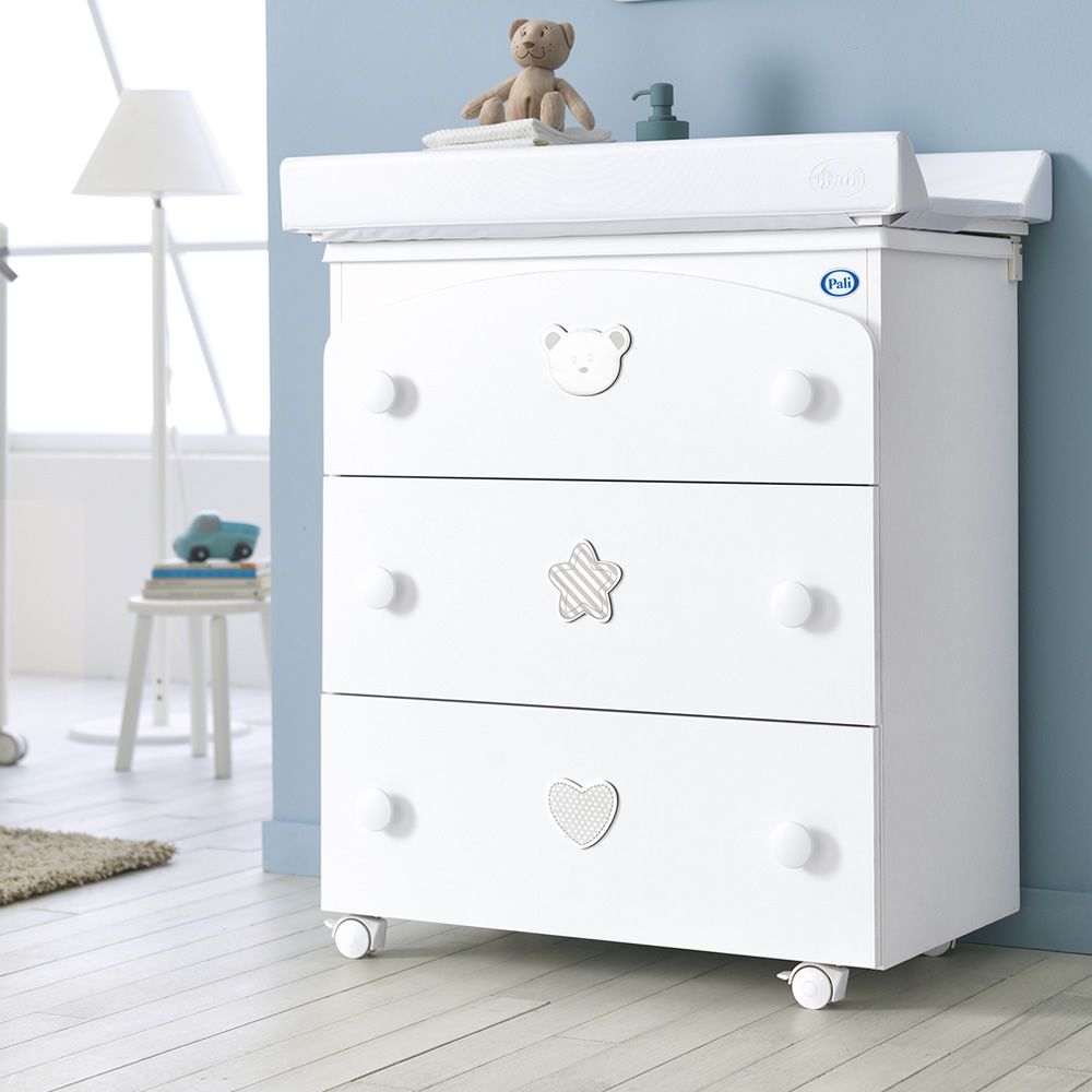 Birillo F Pali Changing Table Baby Bath With 3 Drawers