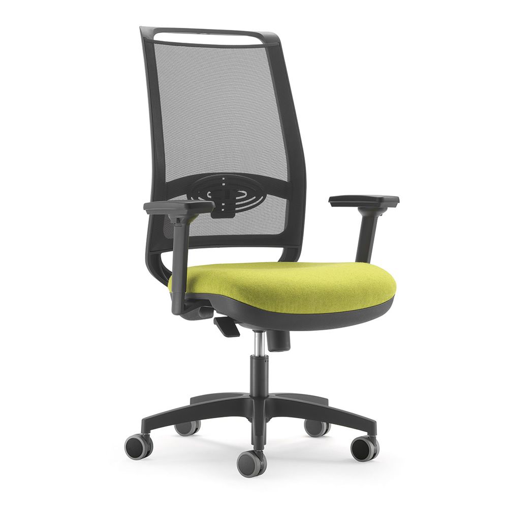 ML328  Chaise operationelle de bureau, dossier en maille avec support