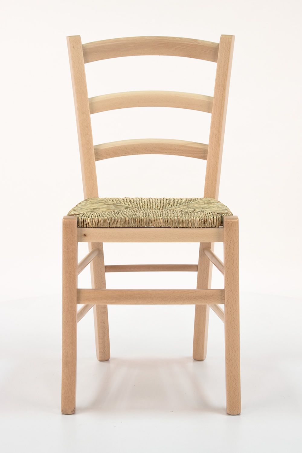 110  Chaise rustique en bois, avec assise en bois, paille, ou avec