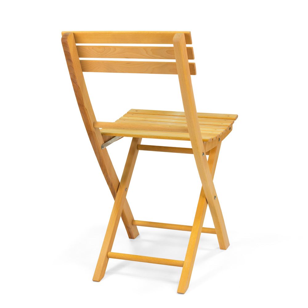 LS9: Silla plegable de madera, en varios colores - Sediarreda