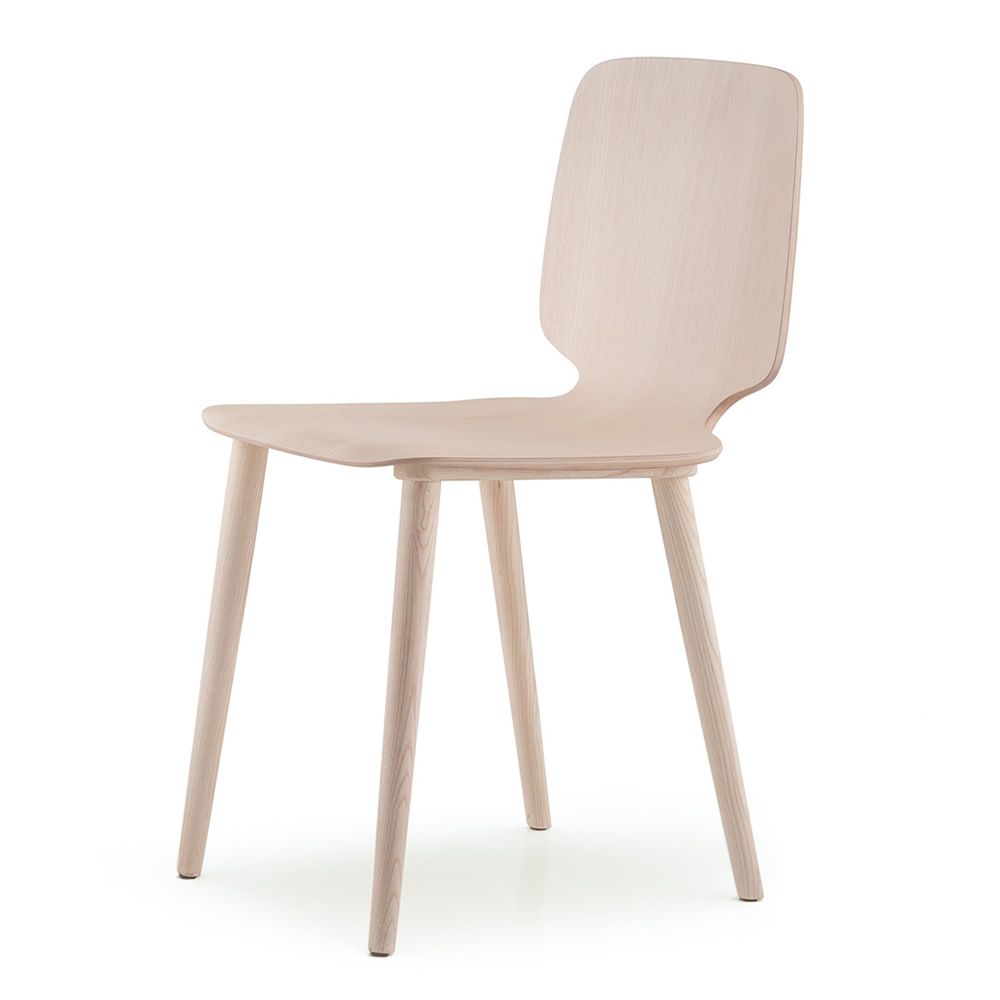 Babila 2700: Pedrali chair in ash wood, several colours ...