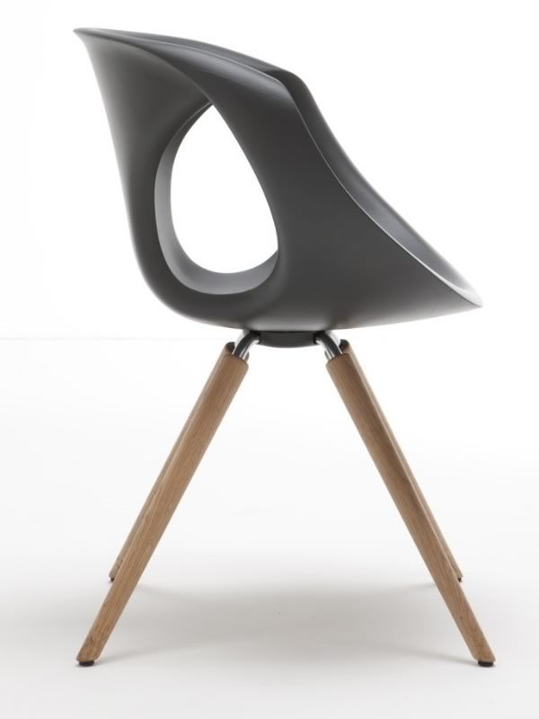 Up Chair W: Designer Stuhl Tonon, aus Holz und Polyurethan ...