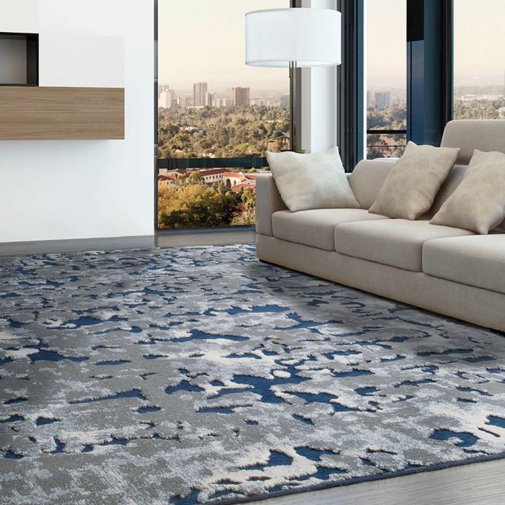 hires genova 38243 tapis contemporain version bleue