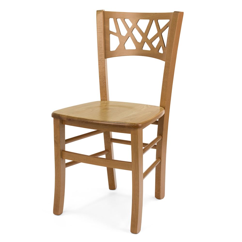 MU170 Chaise moderne en bois, disponible en différentes teintes