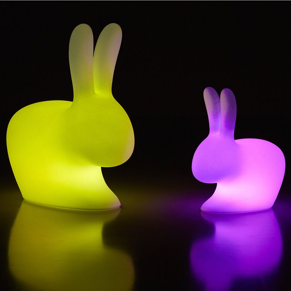 Rabbit Lamp Outdoor LED Qeeboo rabbit shaped garden lamp, in