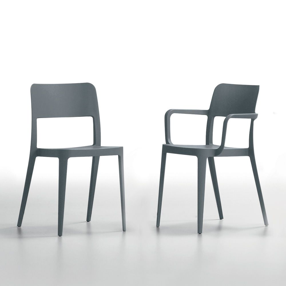 Nenè - Midj stackable chair made of polypropylene, also with armrest ...