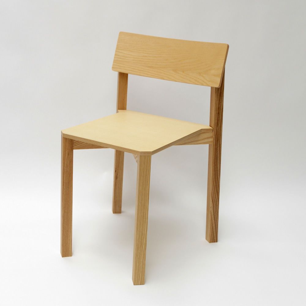 Simple One  Chaise empilable Valsecchi en bois de frêne  Sediarreda